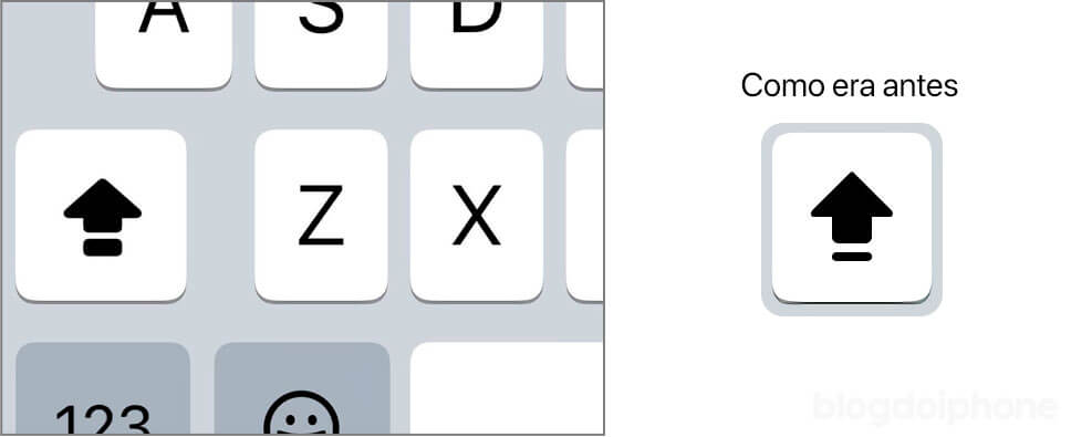 caps lock iOS 16 novidades do iOS 16