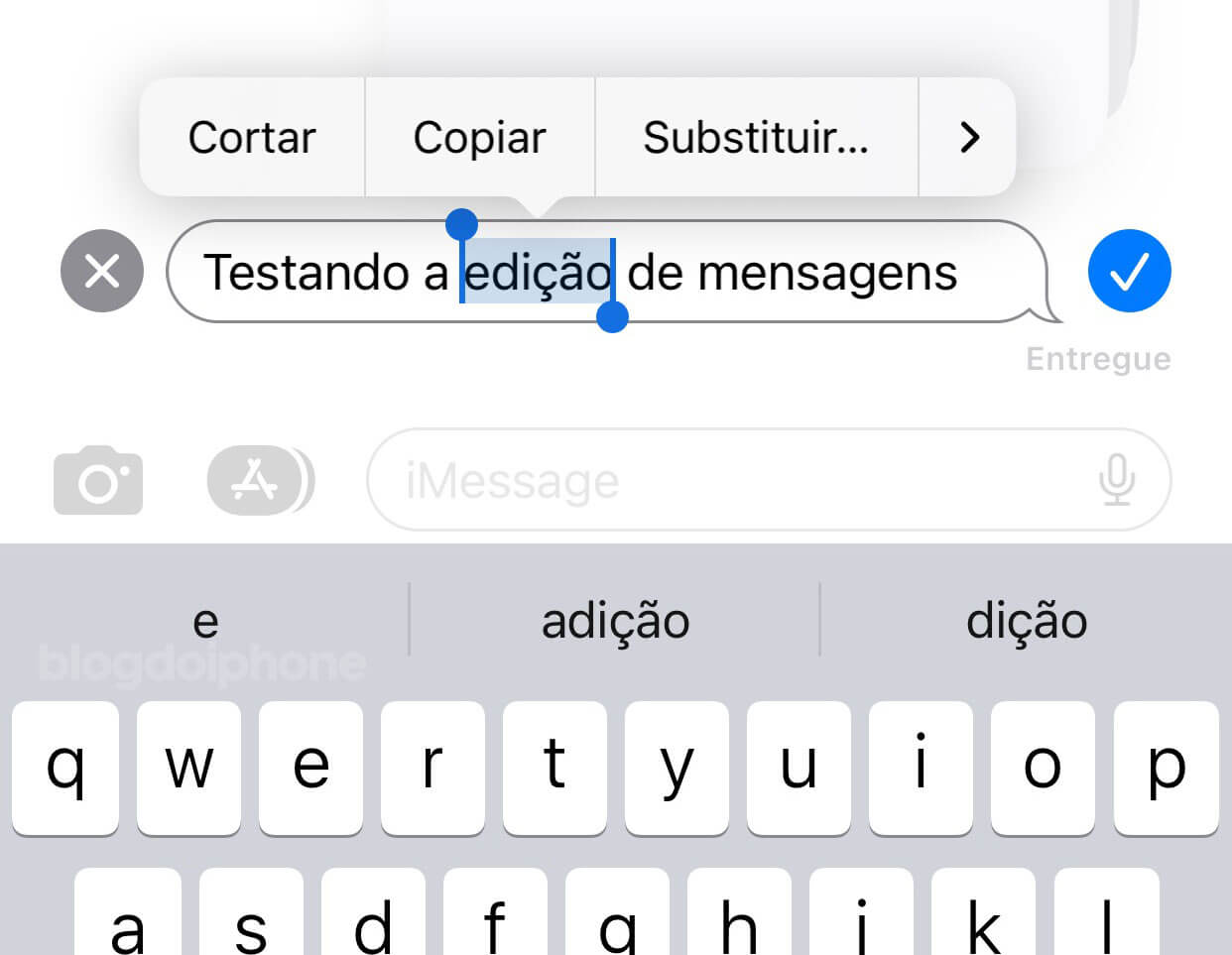 Editar mensagem iOS 16