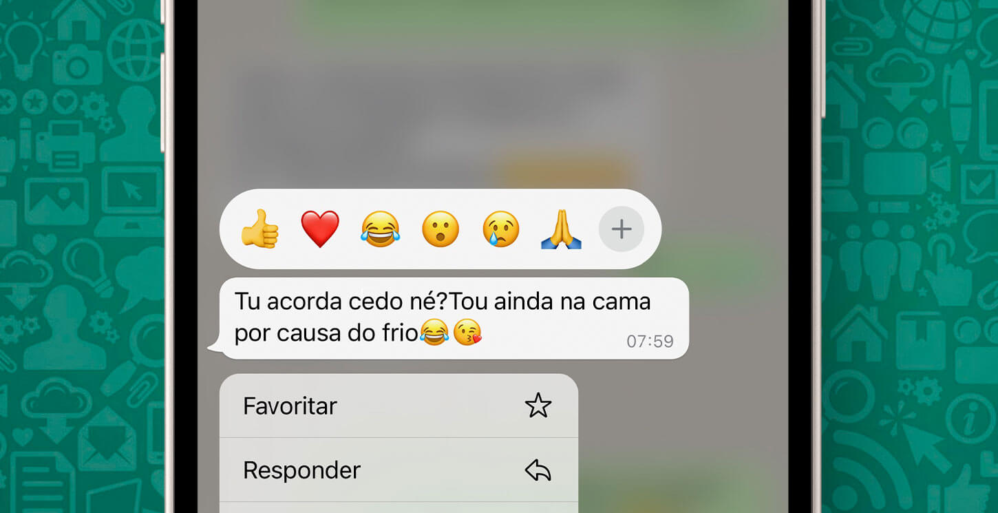 Reação WhatsApp