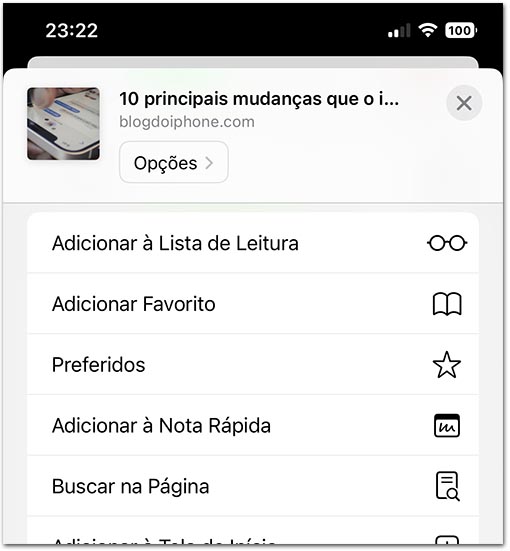 Nota Rápida iOS 16