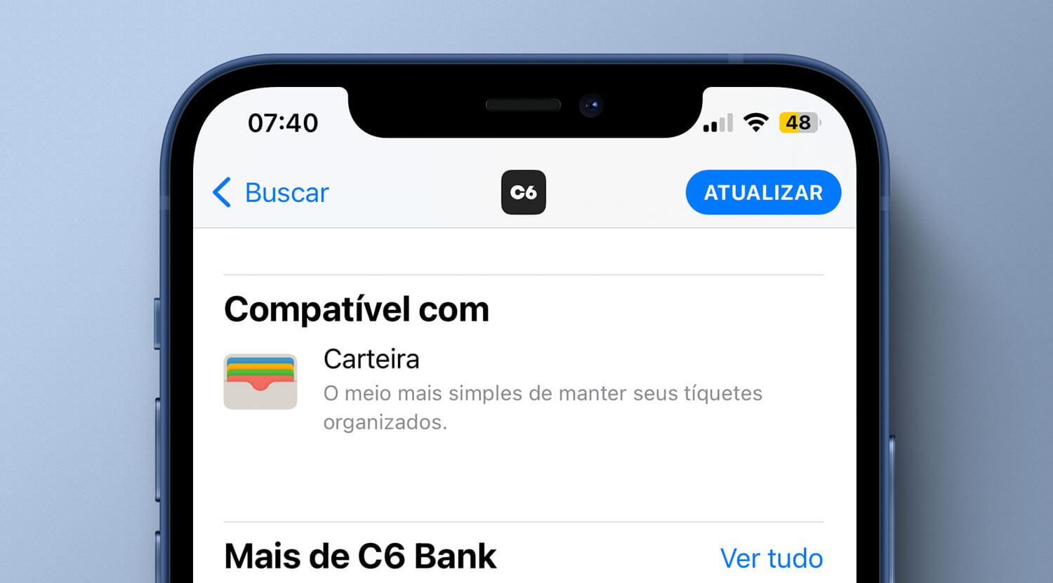 C6 Bank Apple Pay
