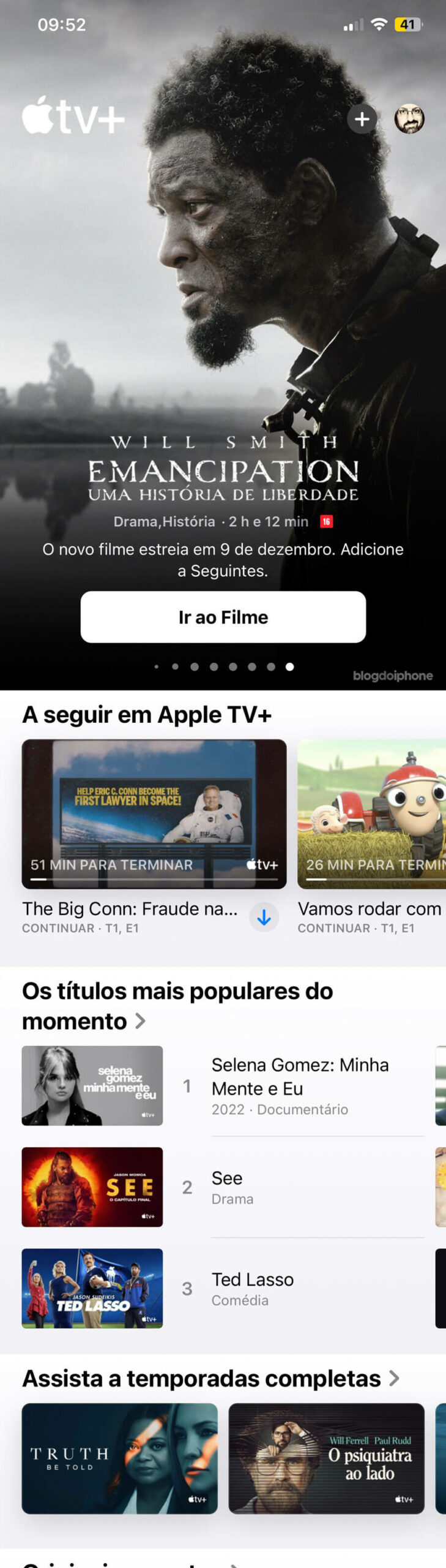 Novo app TV iOS 162