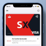 Cartão do Santander no Apple Pay do iPhone