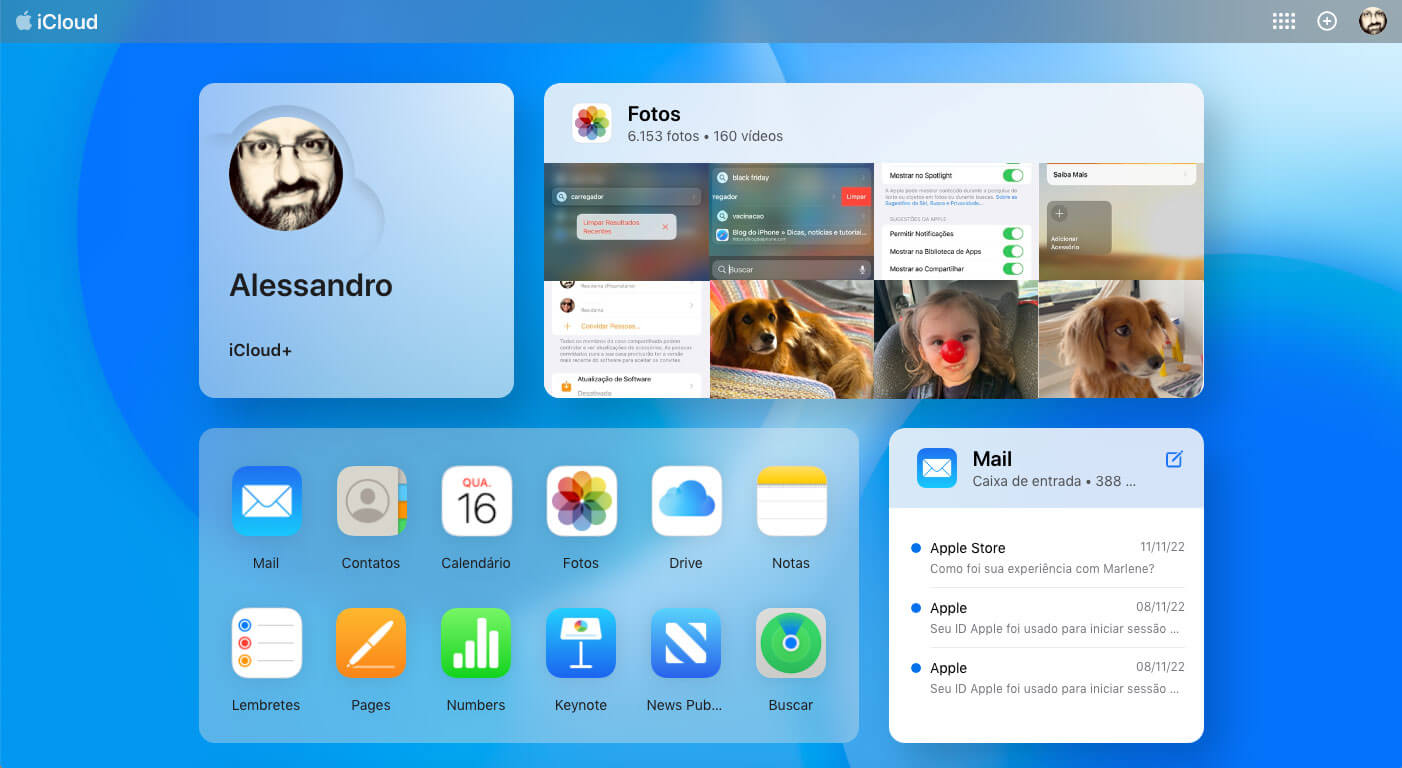Novo iCloud