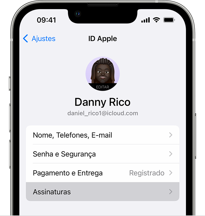 Assinaturas iPhone