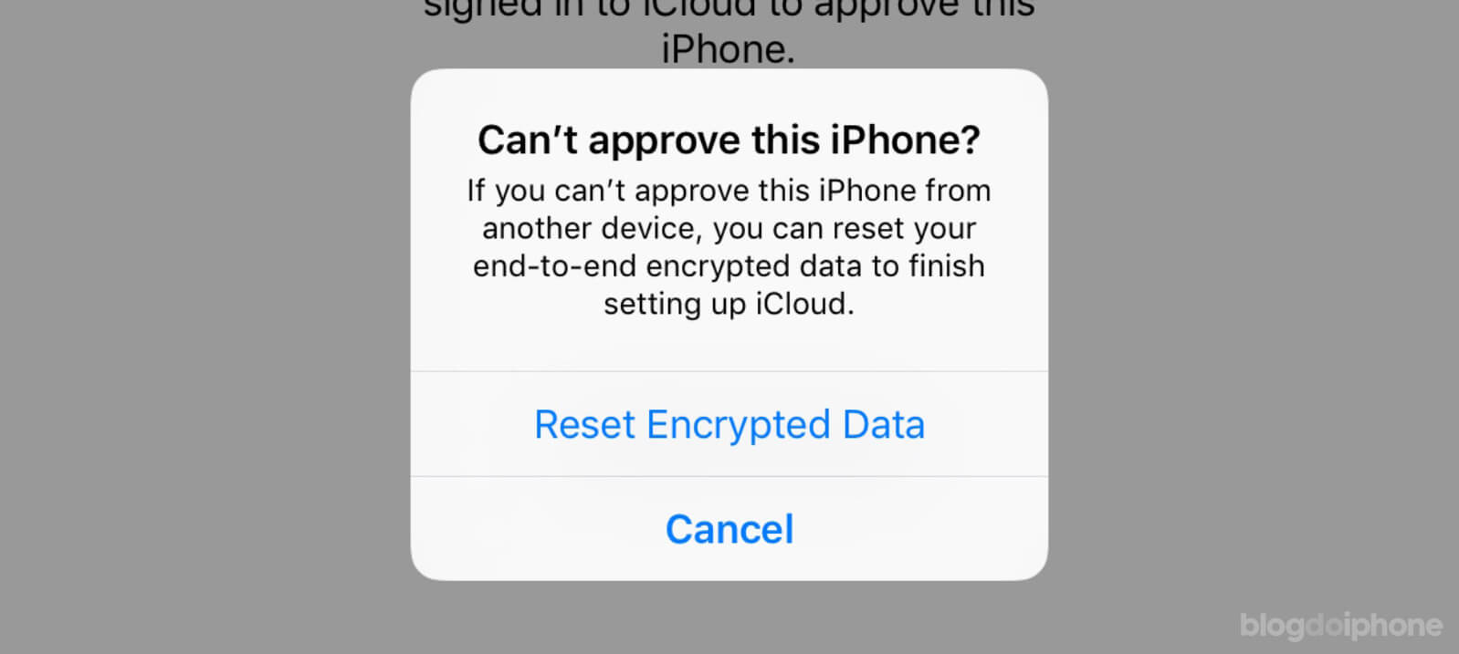 Can't approve this iPhone