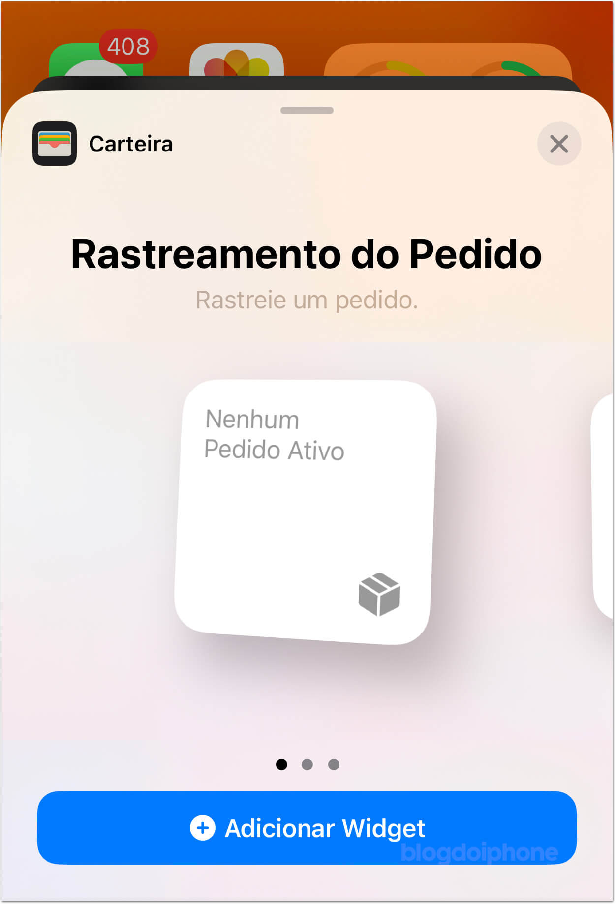 Rastreamento Carteira
