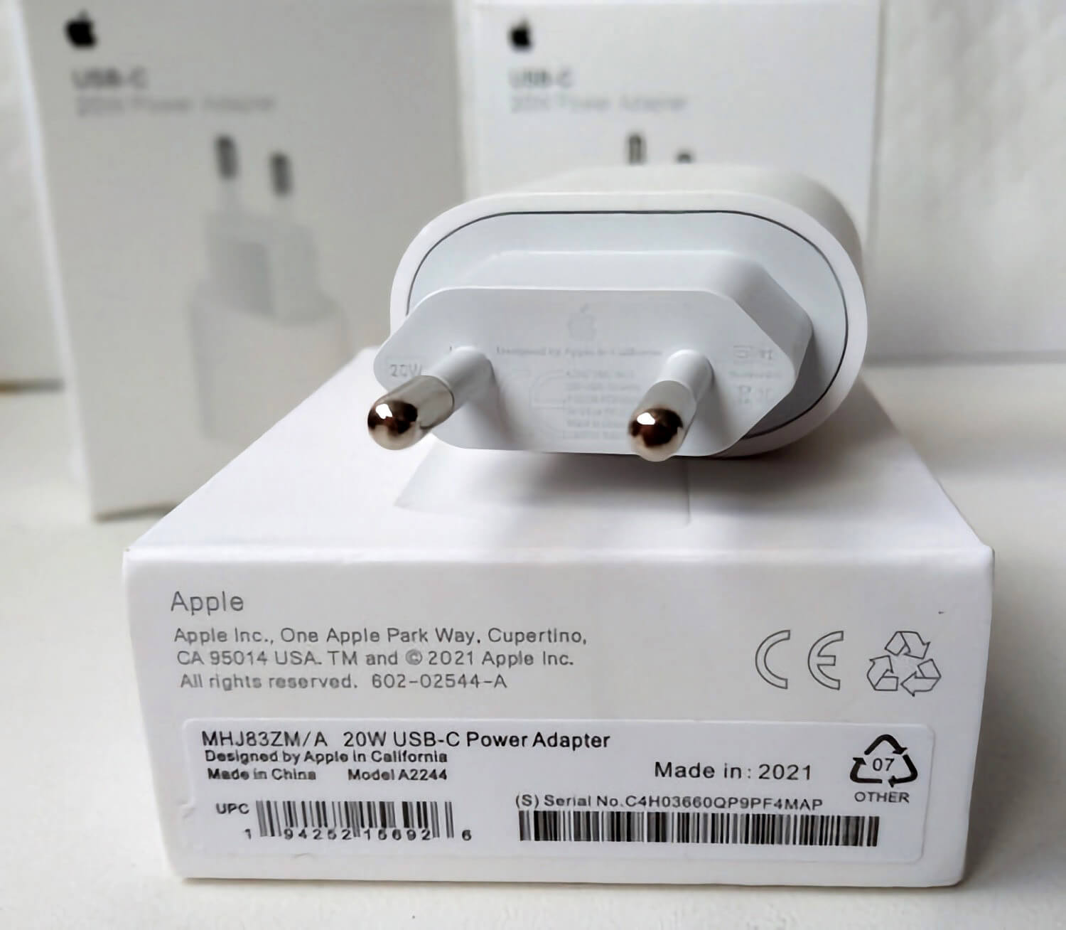caixa carregador Apple