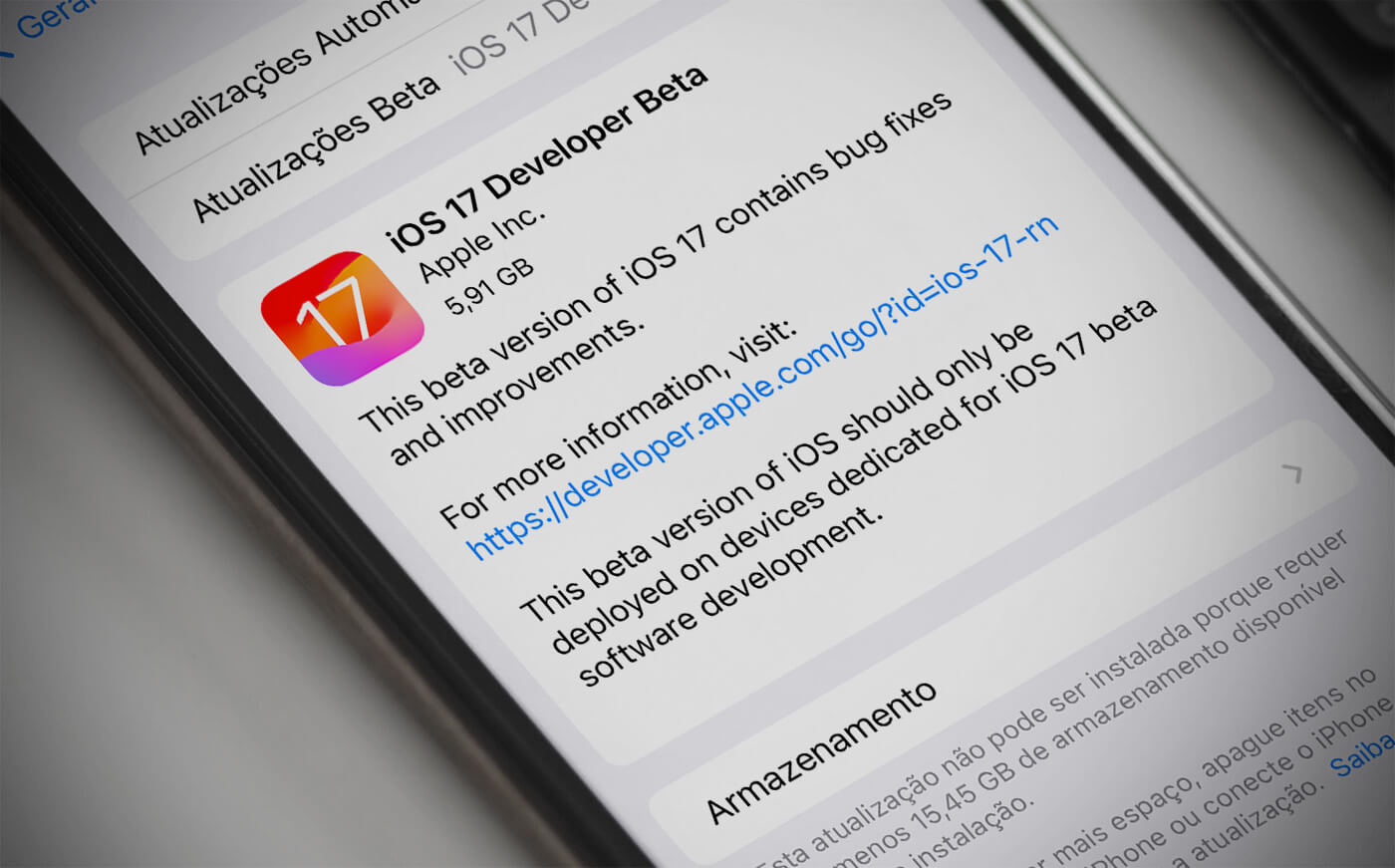 iOS 17 beta