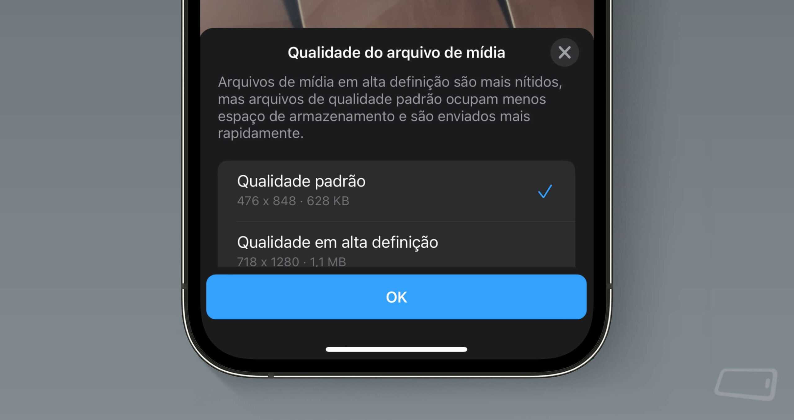 Vídeos no WhatsApp em alta resolução