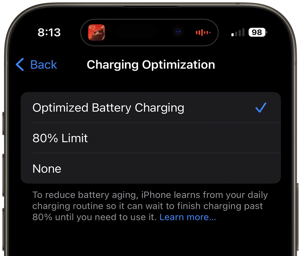 Otimização Carga iPhone 15