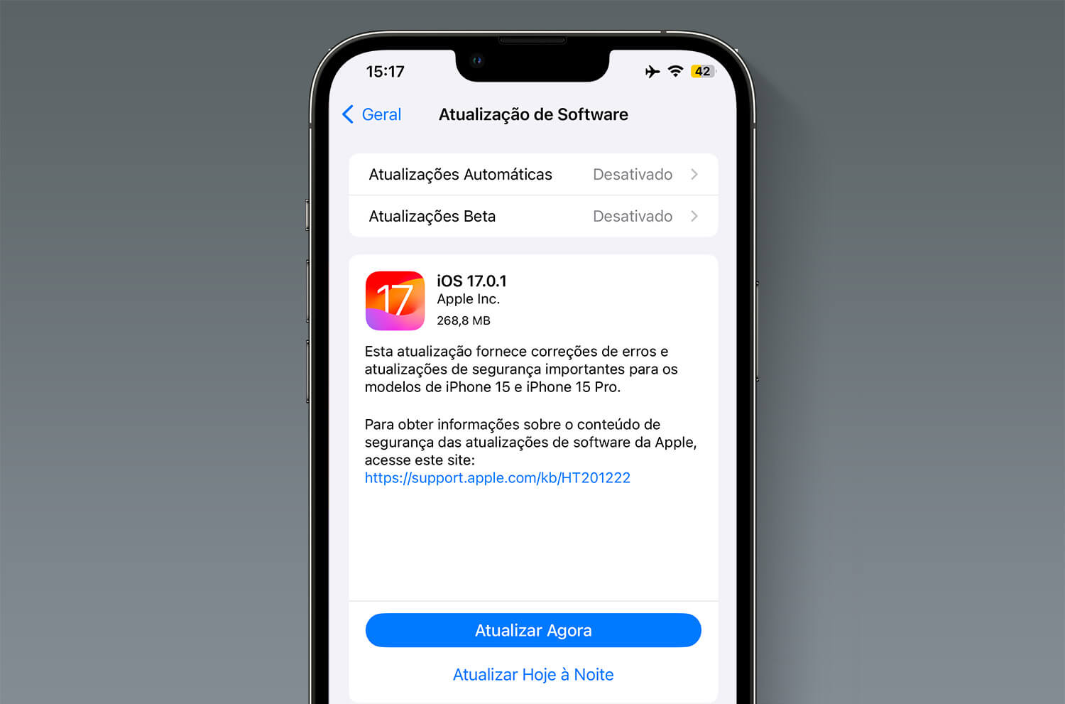 iOS 17.0.1