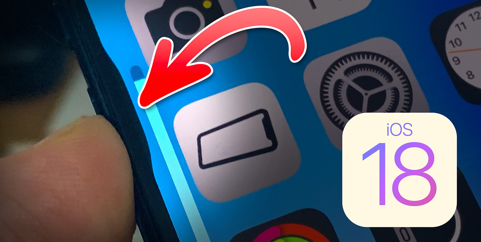 iOS 18 animação botão volume
