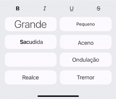 Formatação de texto iMessage iOS 18
