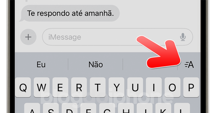 Formatação de texto no iMessage iOS 18