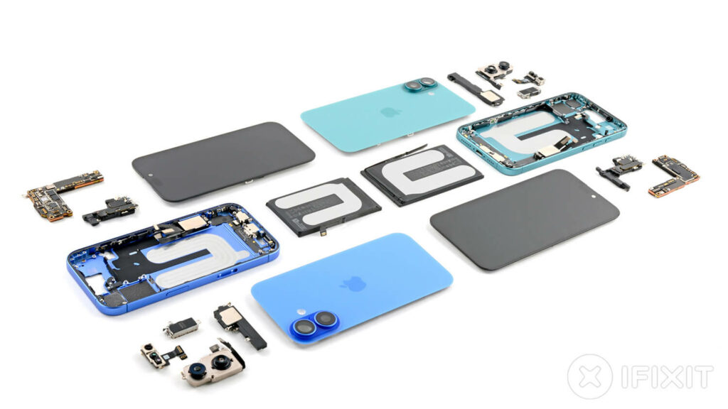 iPhone 16 layout iFixIt