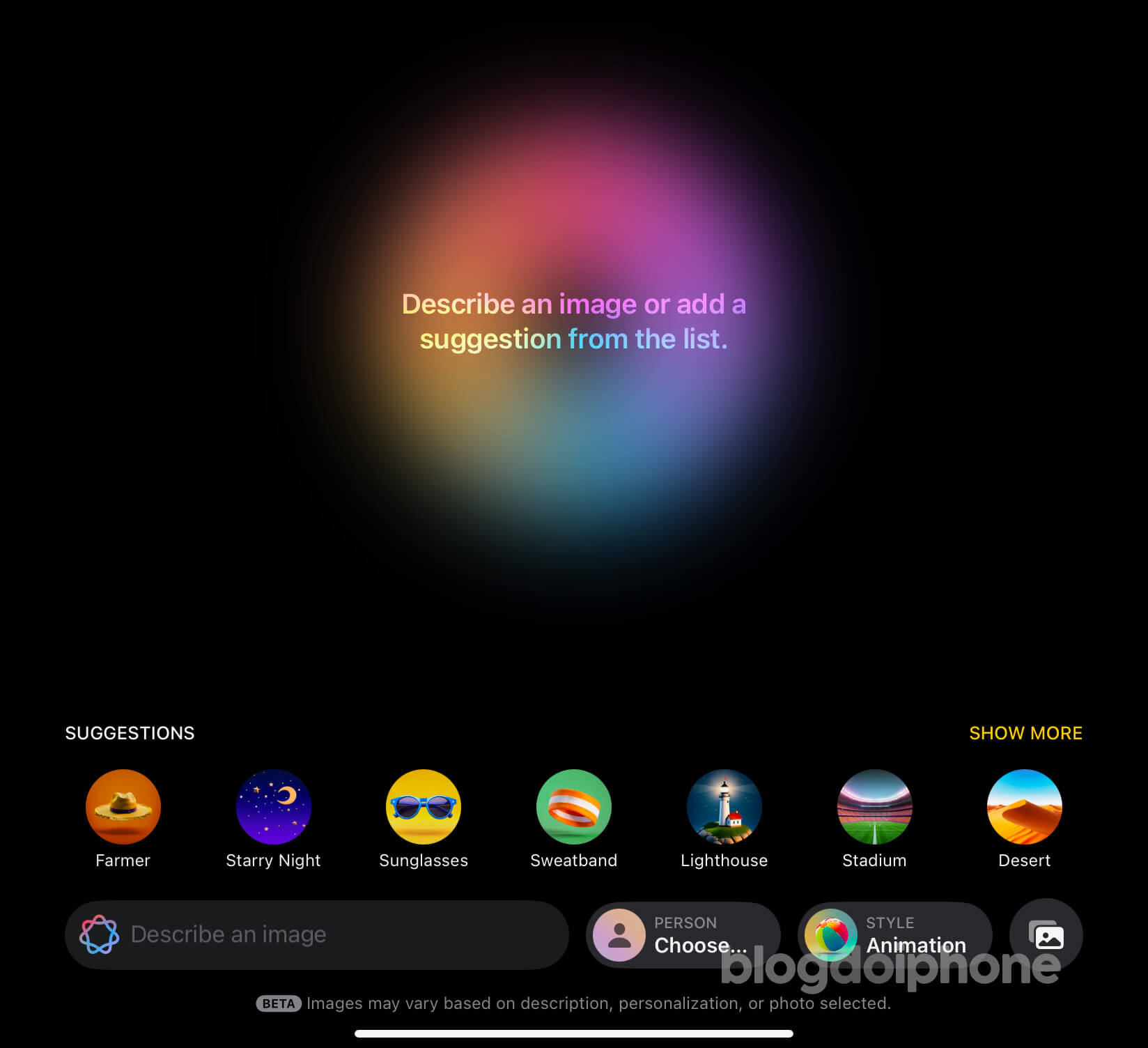 Image Playground iOS 182