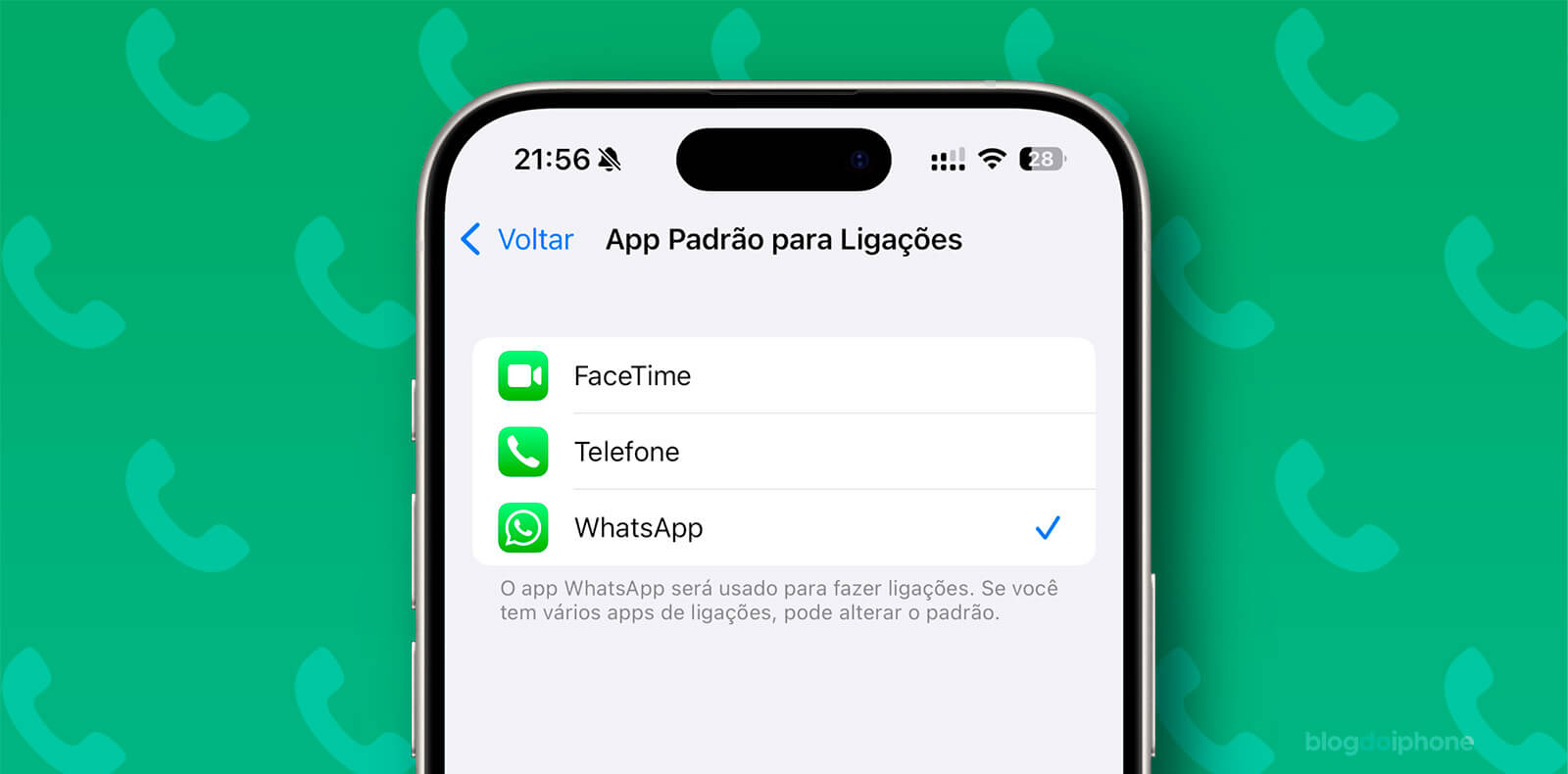 WhatsApp ligacoes