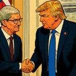 Tim Cook e Donald Trump