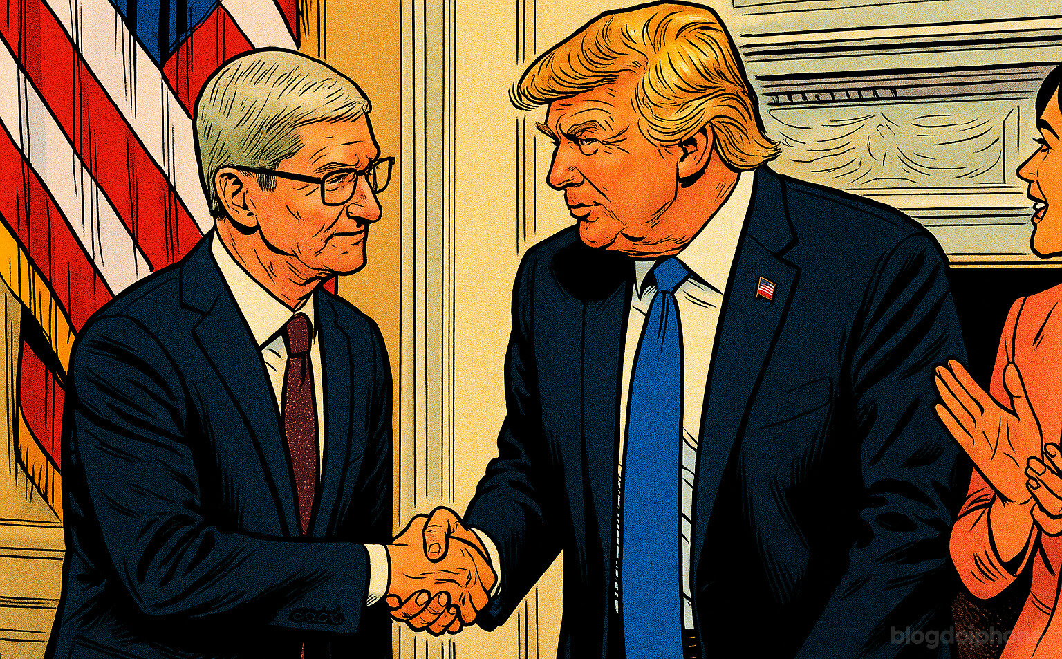 Tim Cook e Donald Trump
