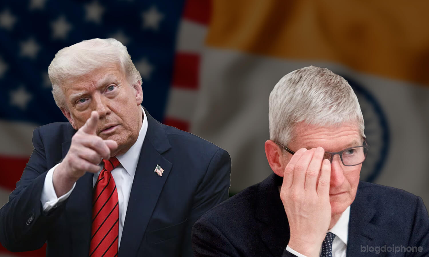 Trump Tim Cook Índia