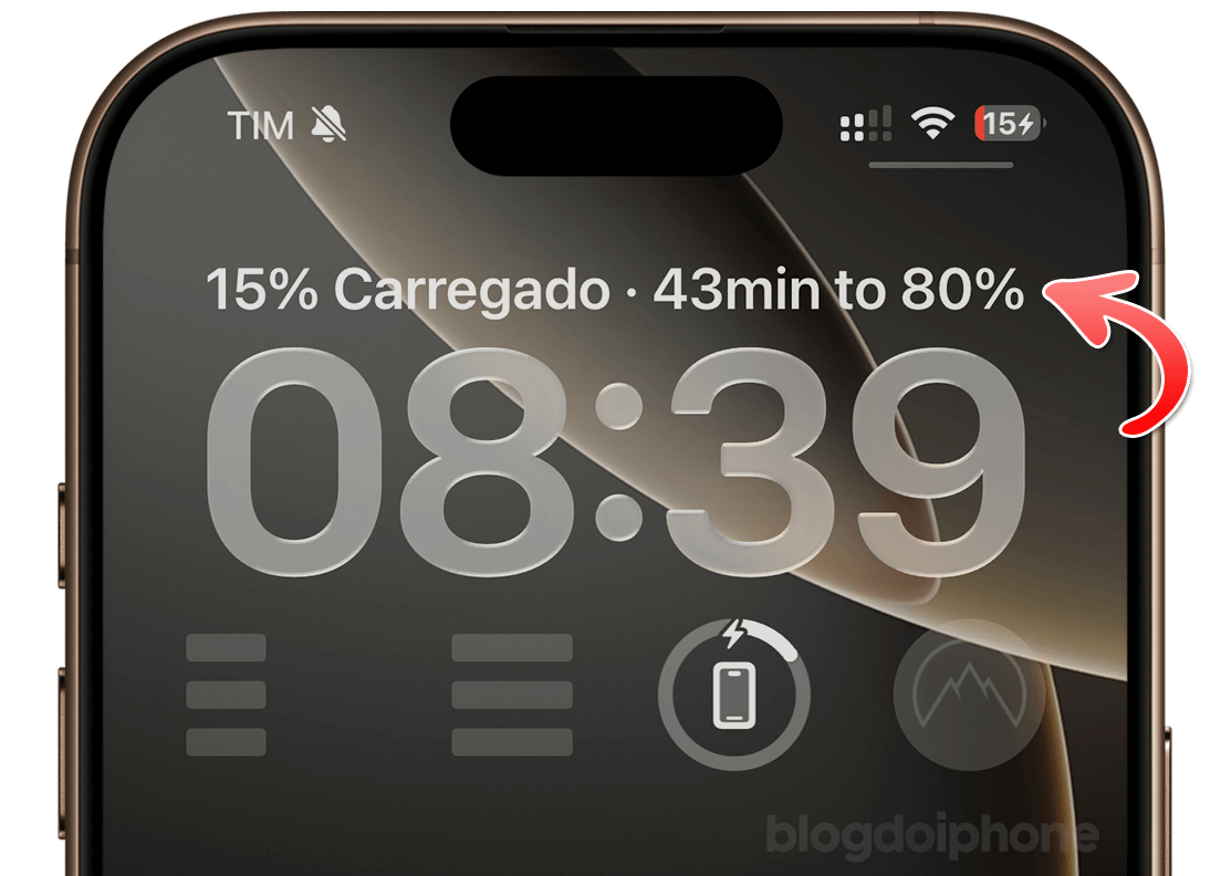 Carregando bateria tela bloqueada » Blog do iPhone iOS 26 Bateria estimativa