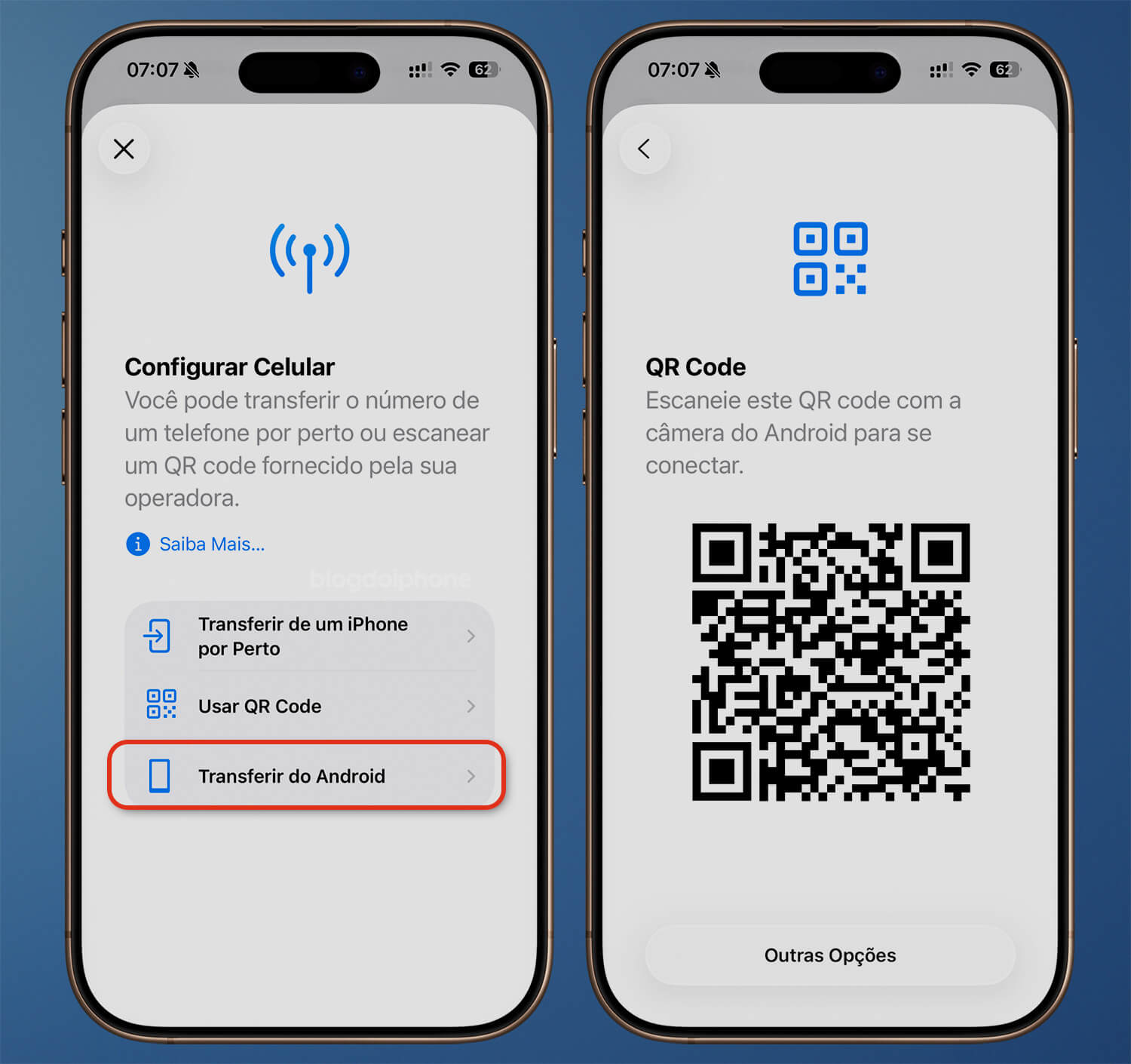 Transfer eSIM Android iPhone