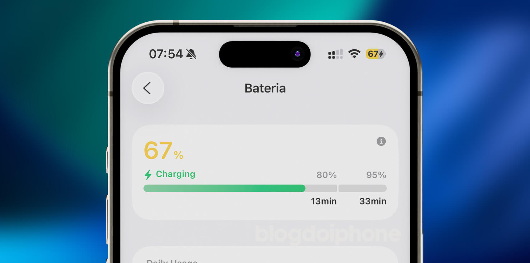 iOS 26 - Bateria estimativa