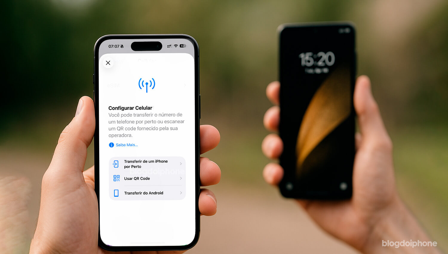 Transferir eSIM iPhone para Android