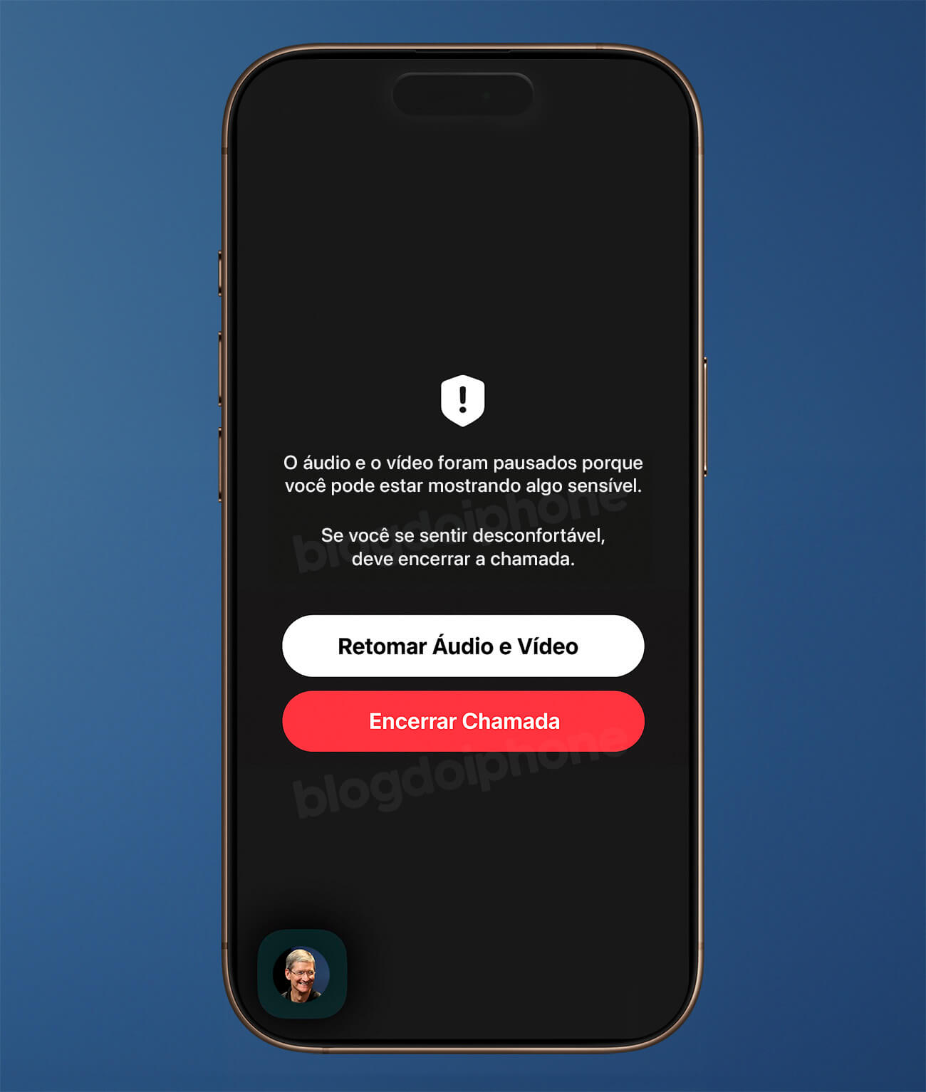 Alerta de nudez Facetime